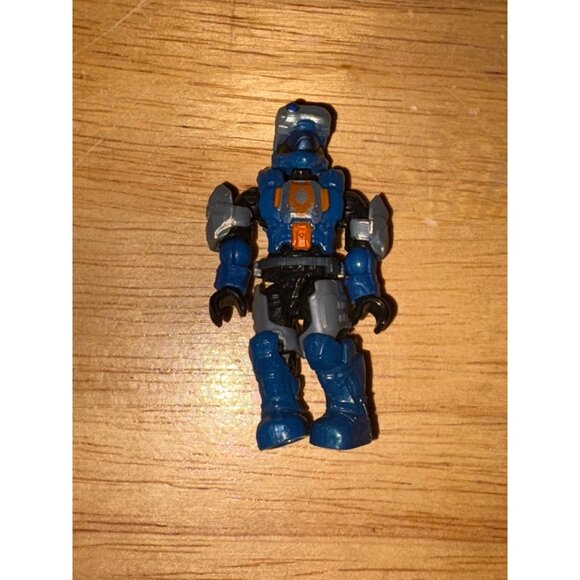 Halo Mega Blocks Construx Detachable Blue Silver Armor ODST Mini Figure 2018 - Picture 1 of 3